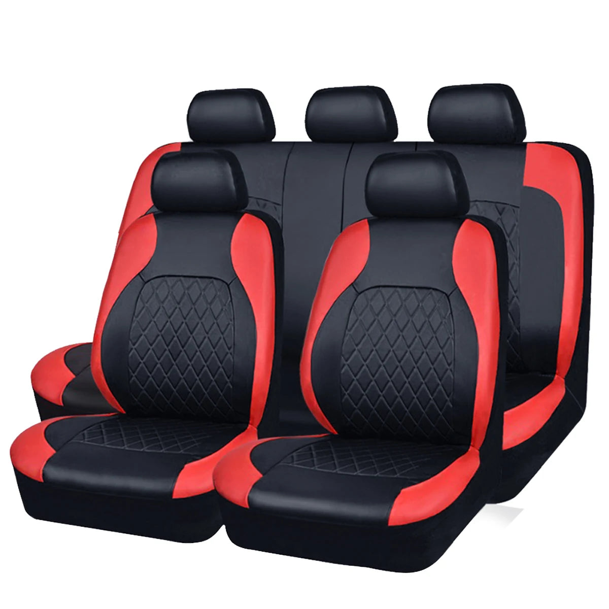 All-Season Quilted PU Leather Car Seat Cover