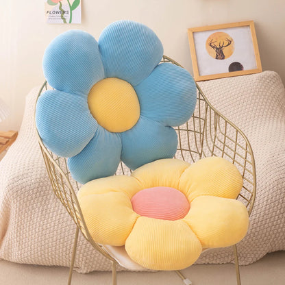 Almohada de peluche con forma de flor