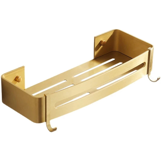 Brushed Gold Aluminum Corner Shelf