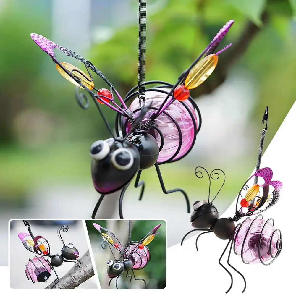 Solar Iron Insect Statue