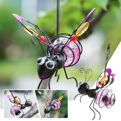 Solar Iron Insect Statue