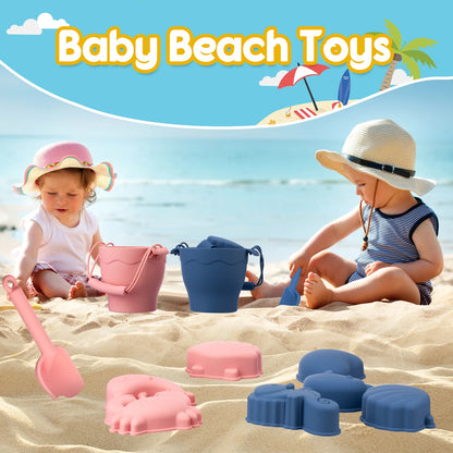8-Piece Silicone Beach Toy Set