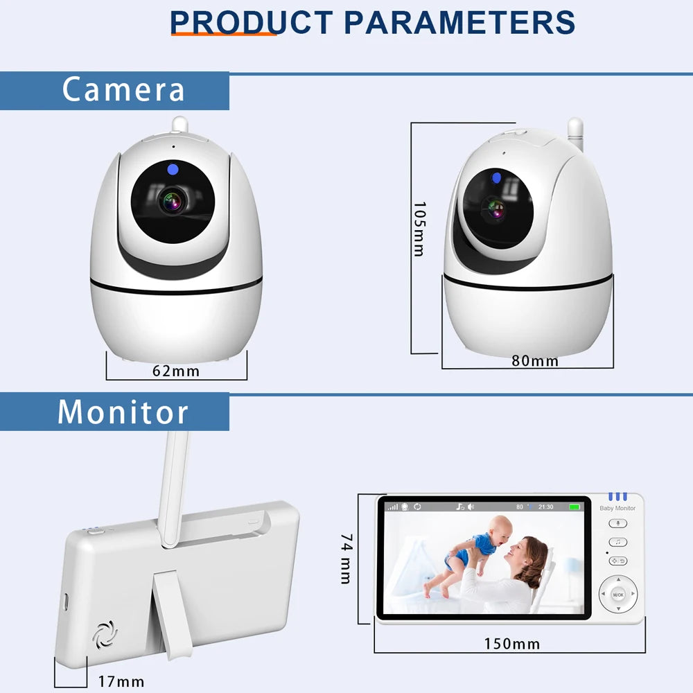5.0-Inch Video Baby Monitor