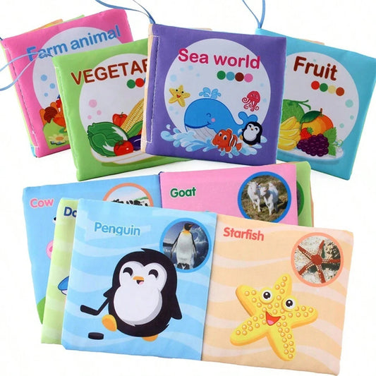 Washable Baby Cloth Book Set