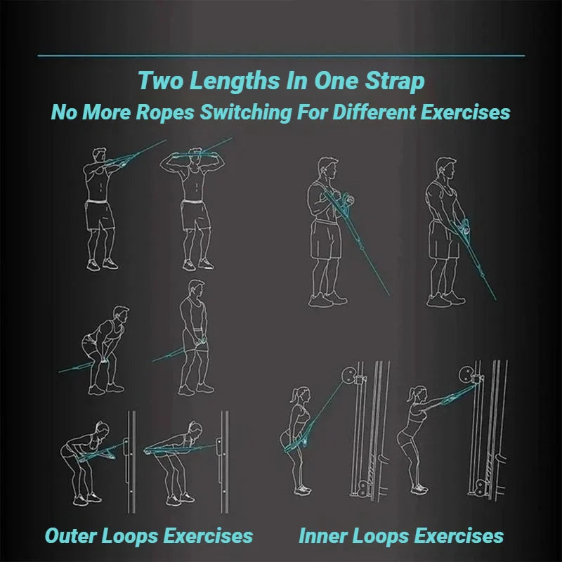 Fitness Tricep Rope Cable Attachment