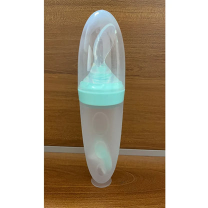 Silicone Squeeze Feeding Bottle Spoon