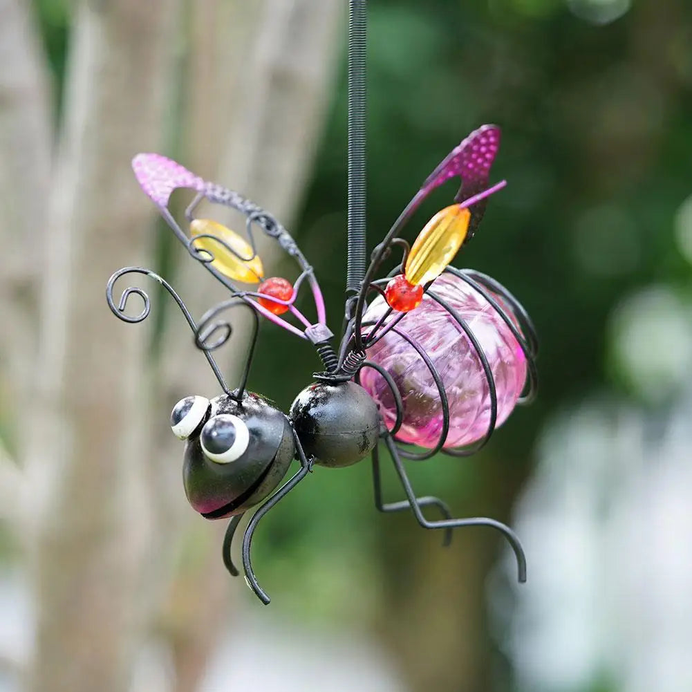Solar Iron Insect Statue