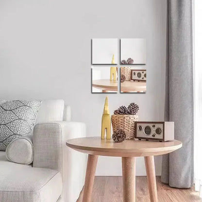 4PCS 3D Self-Adhesive Mirror Wall Stickers