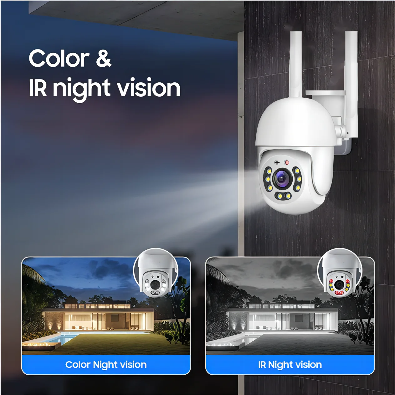 4MP PTZ WiFi Security Camera
