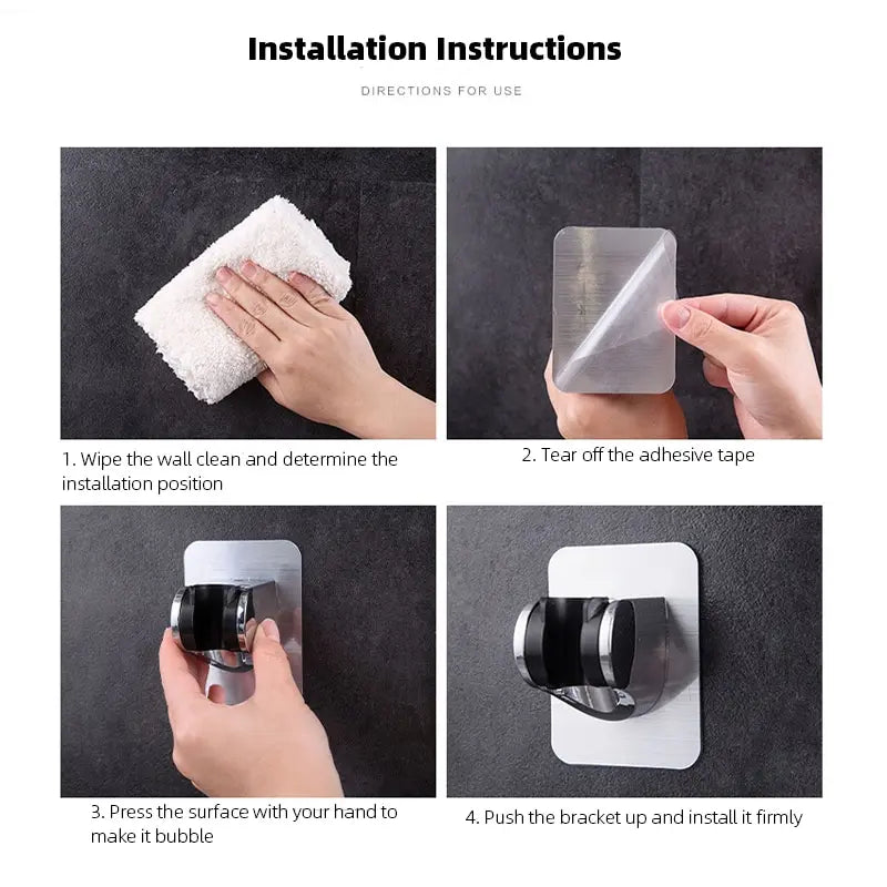 Soporte universal ajustable para cabezal de ducha