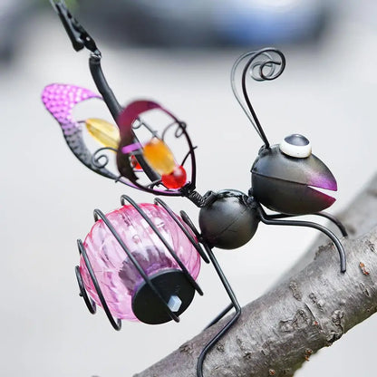 Solar Iron Insect Statue