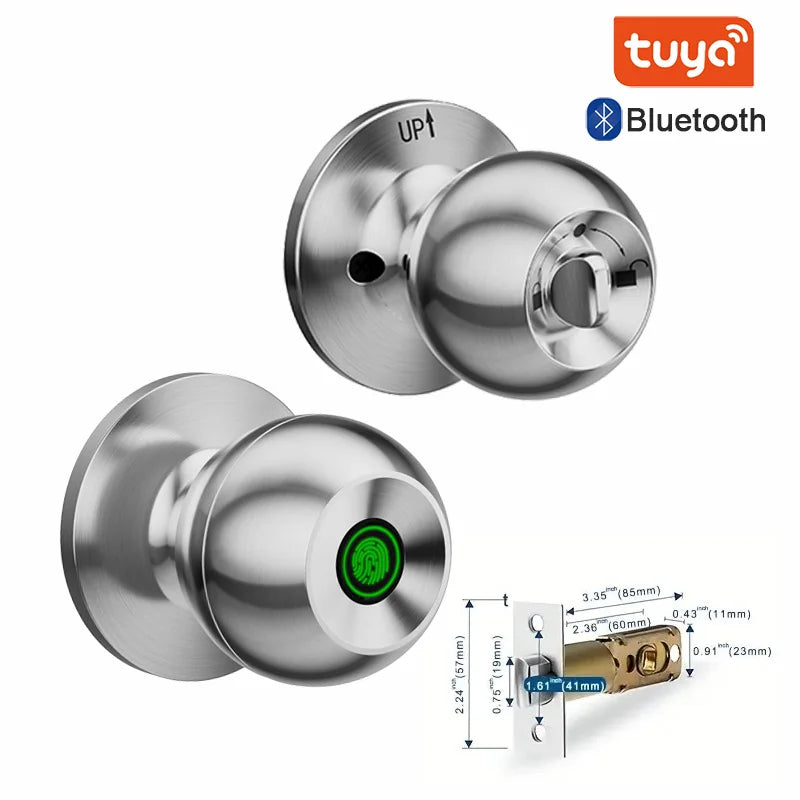 Smart Door Lock – Biometric Fingerprint & Keyless Entry with Tuya App