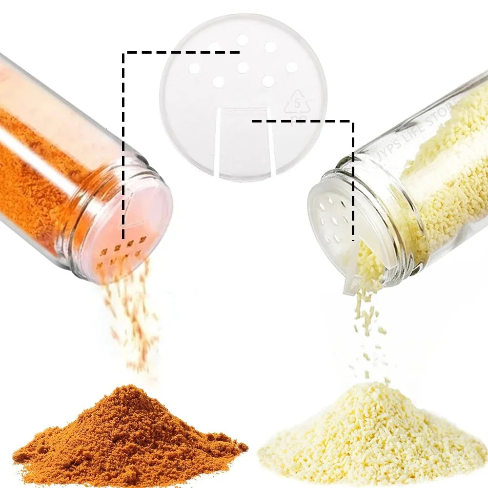 12-Piece Glass Spice Jar Set