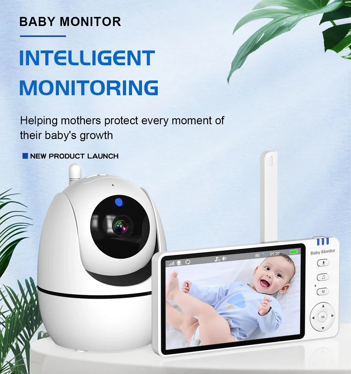 5.0-Inch Video Baby Monitor
