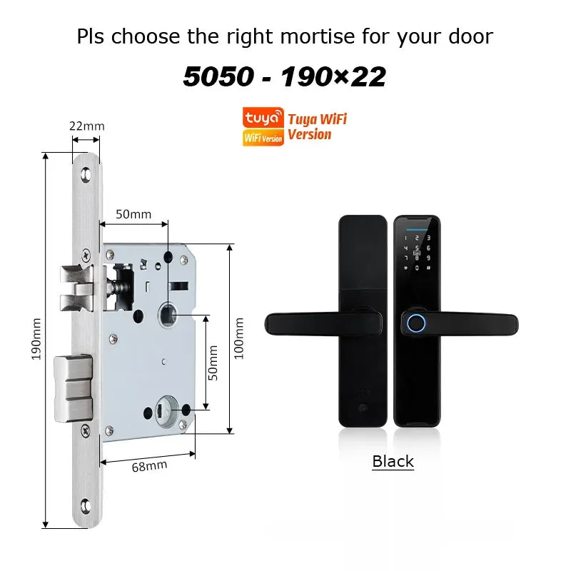  Smart Lock con WiFi y App Tuya