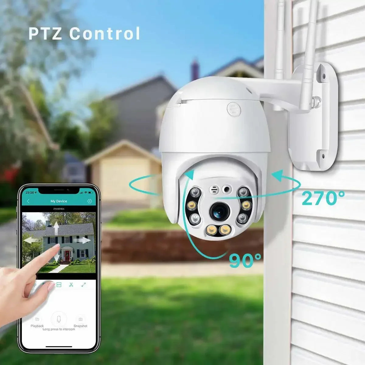 4MP PTZ WiFi Security Camera