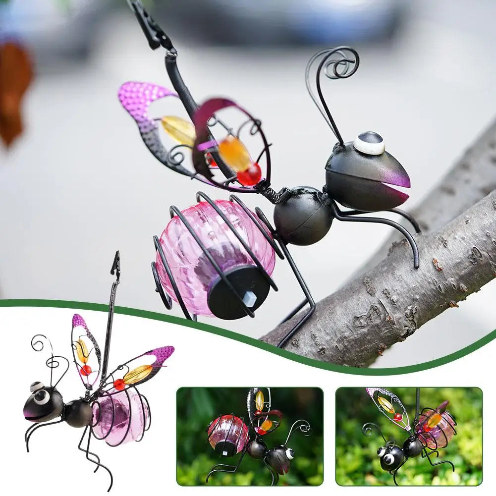Solar Iron Insect Statue