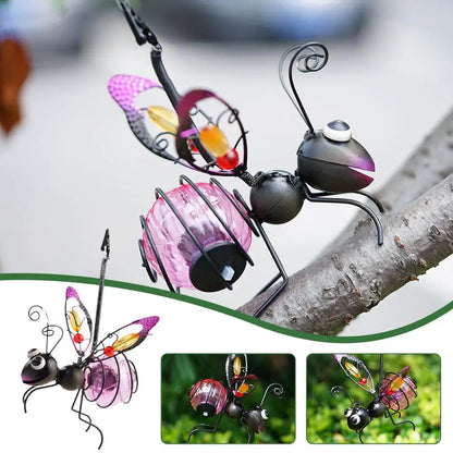 Solar Iron Insect Statue