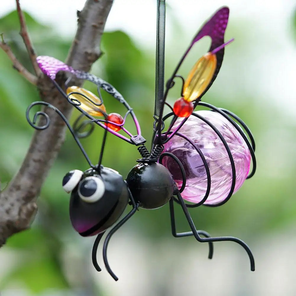 Solar Iron Insect Statue