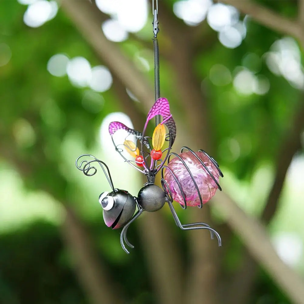 Solar Iron Insect Statue