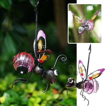 Solar Iron Insect Statue