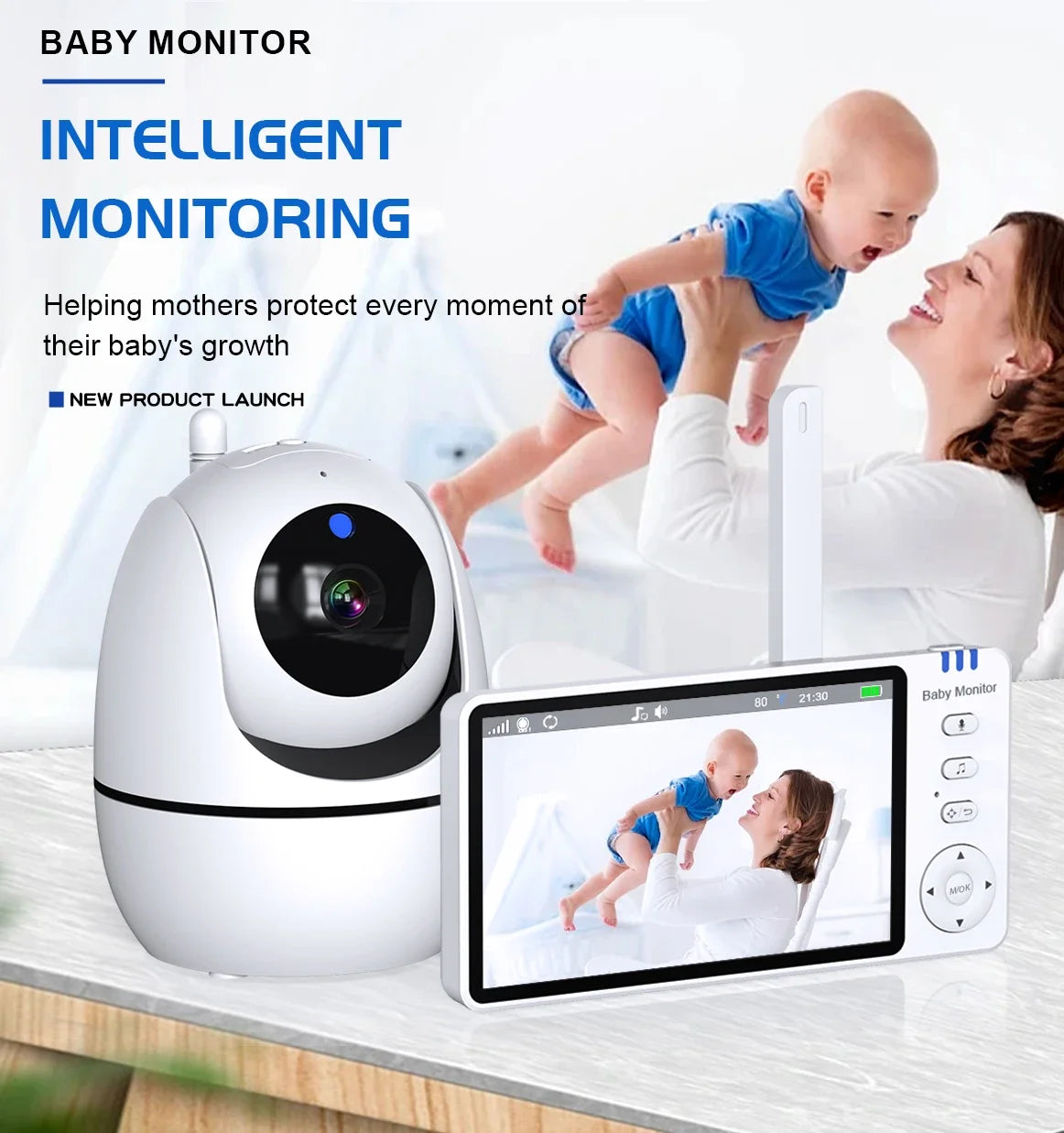 5.0-Inch Video Baby Monitor