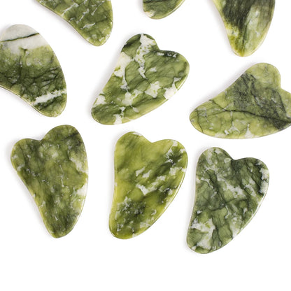Tablero Gua Sha de jade natural