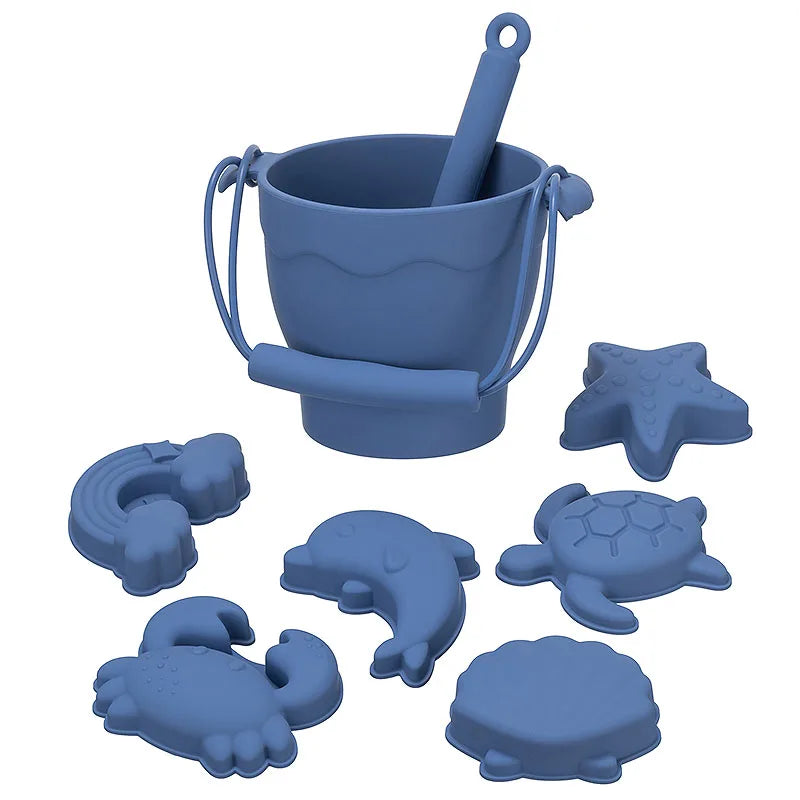 8-Piece Silicone Beach Toy Set