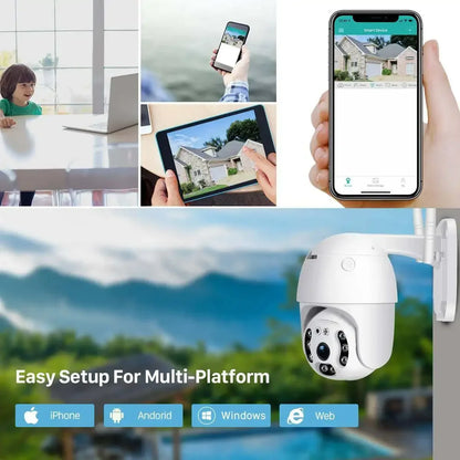 4MP PTZ WiFi Security Camera