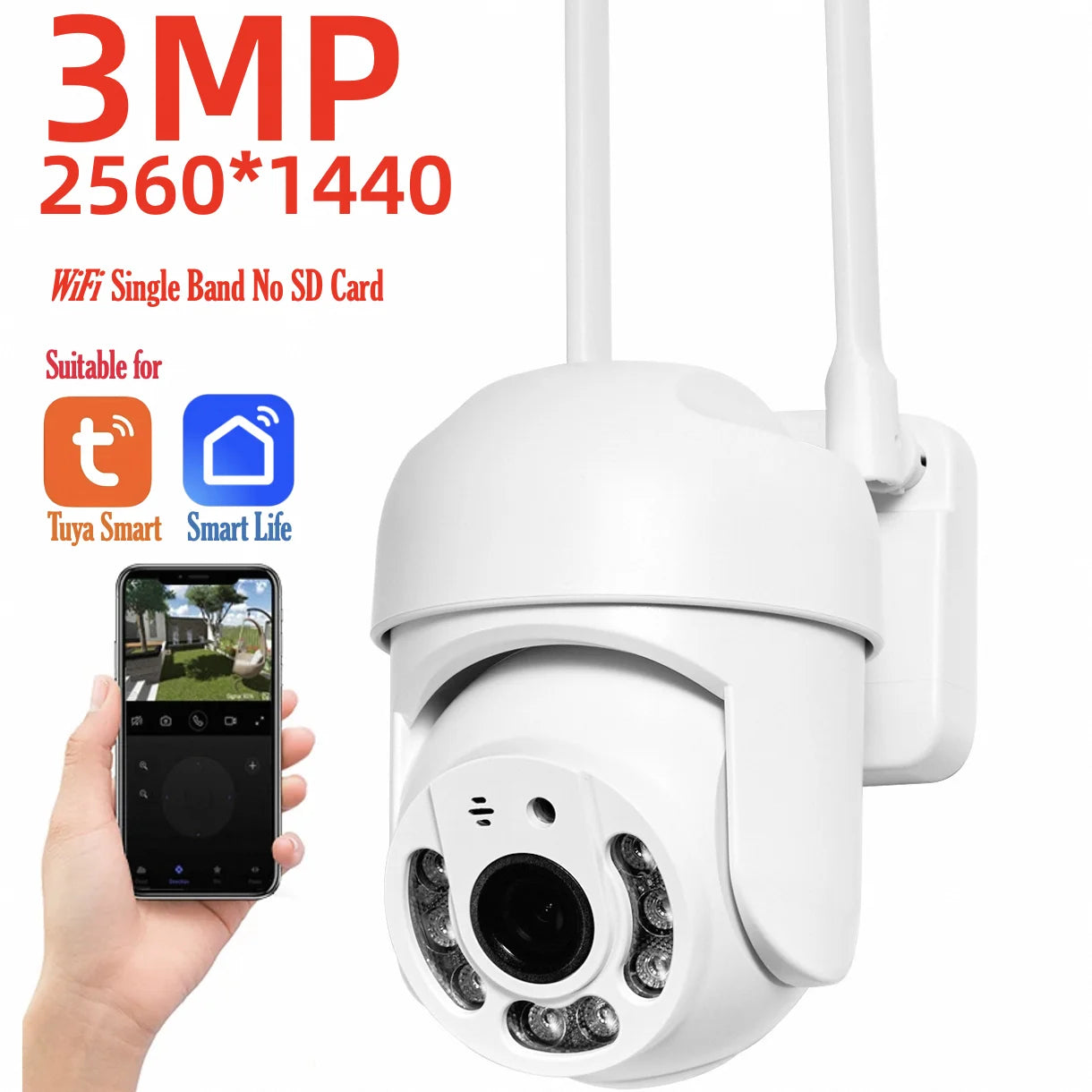 4MP PTZ WiFi Security Camera