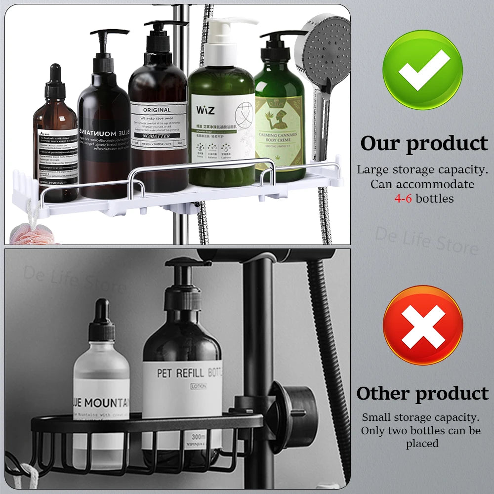Estante de ducha extensible