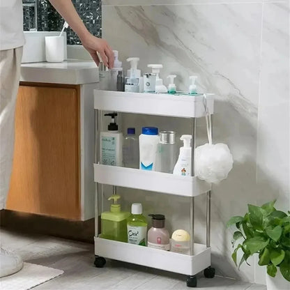 3/4-Tier Rolling Storage Cart