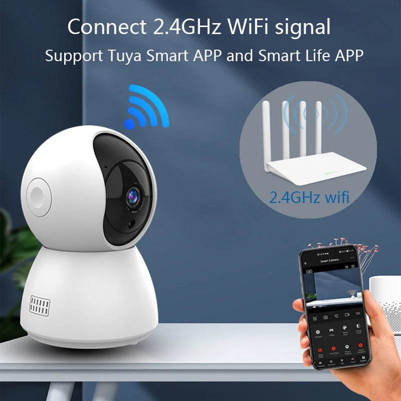 HD 4MP Tuya Smart Mini WiFi Camera