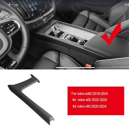 Central Control Gear Shift Panel Leather Decorative Frame