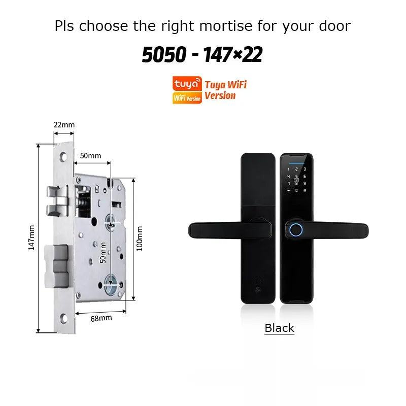  Smart Lock con WiFi y App Tuya