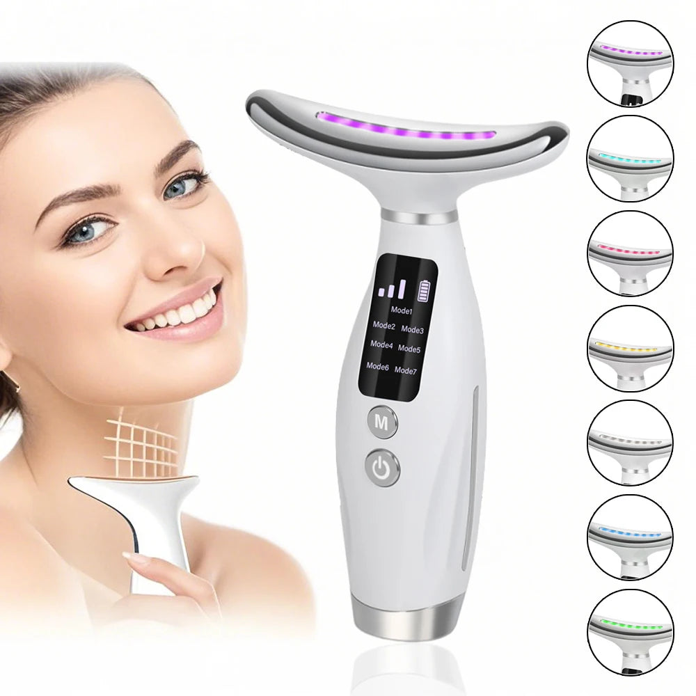 7-Color EMS Facial & Neck Massager