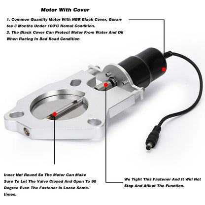2.5" / 3" Stainless Steel Exhaust Cutout Kit