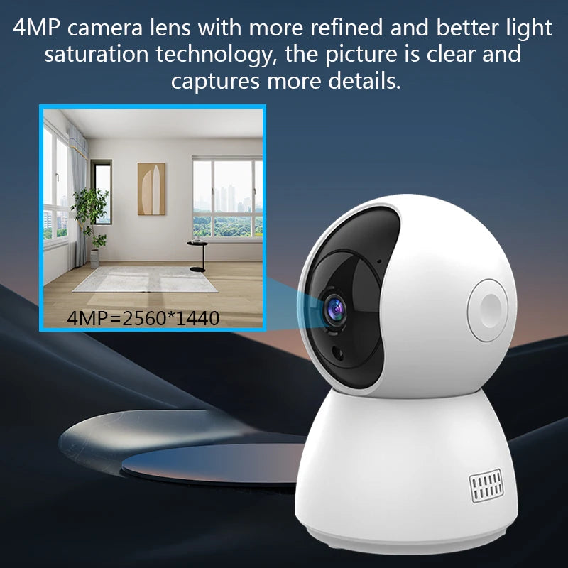 HD 4MP Tuya Smart Mini WiFi Camera