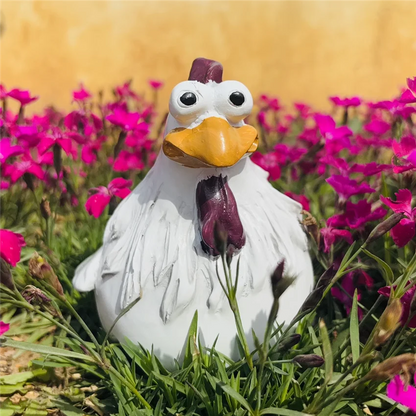 Funny Chicken Fence Décor