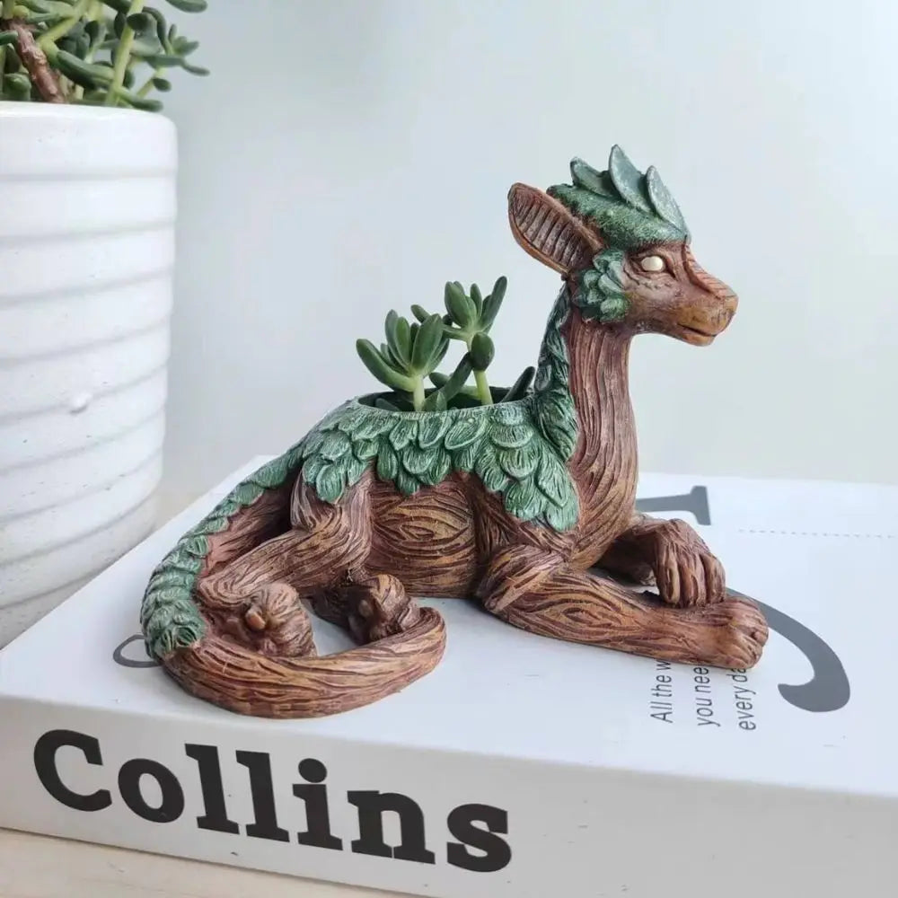 Creative Dragon Tree Resin Planter