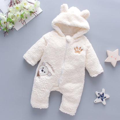 Baby Winter Cotton Fleece Romper