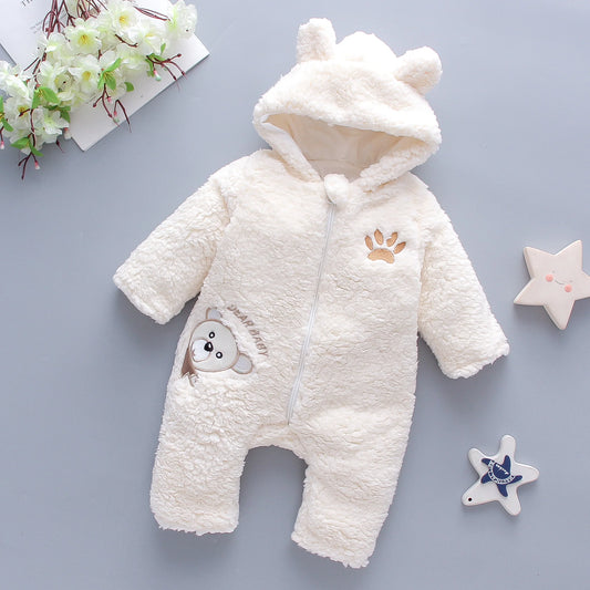 Baby Winter Cotton Fleece Romper