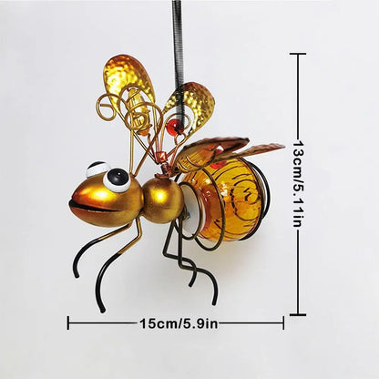Solar Iron Insect Statue