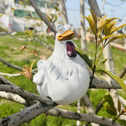 Funny Chicken Fence Décor