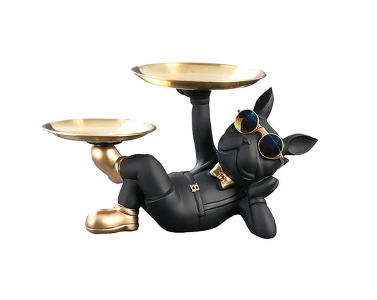 Bulldog Figurine – Cool Resin Dog Statue for Home & Office Décor