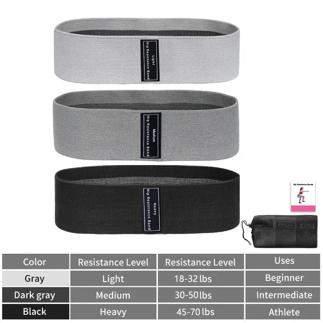 Fabric Resistance Hip & Booty Bands
