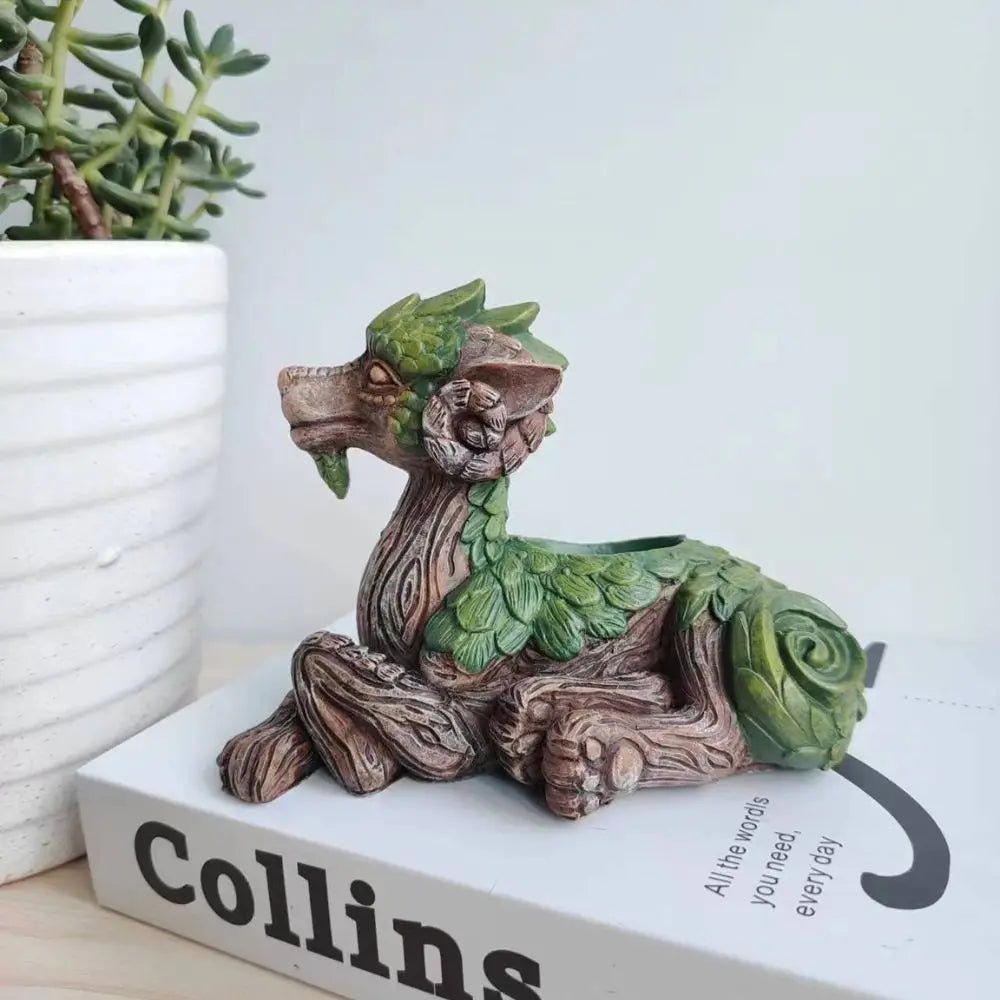 Creative Dragon Tree Resin Planter