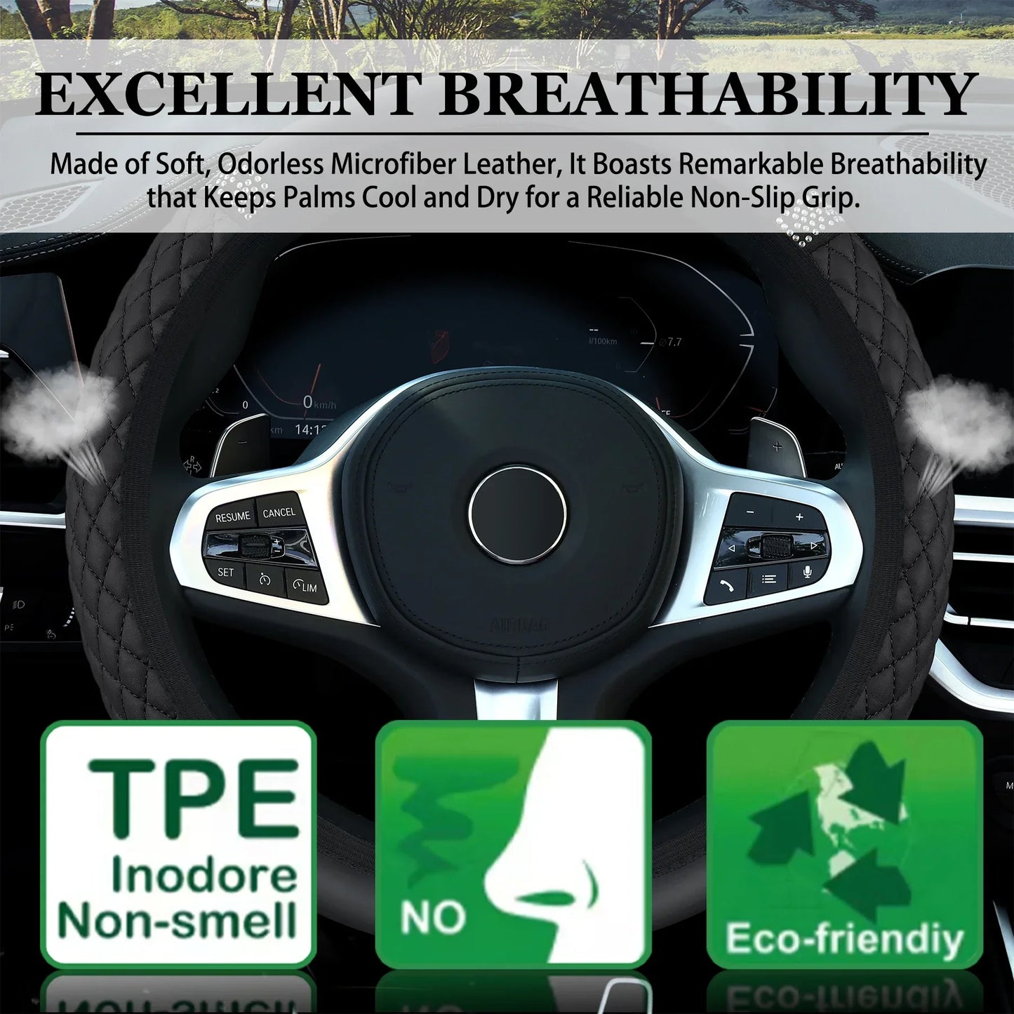 Luxury Women’s Steering Wheel Cover