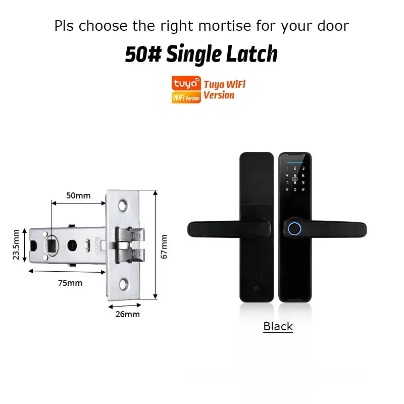  Smart Lock con WiFi y App Tuya