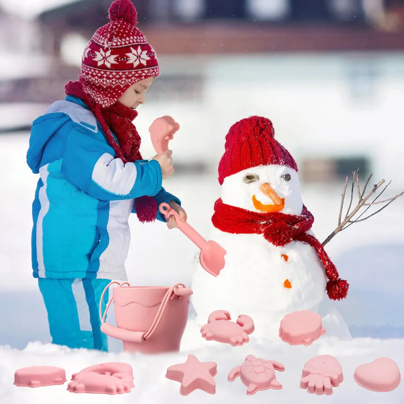 8-Piece Silicone Beach Toy Set